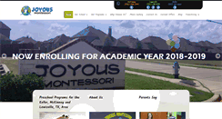 Desktop Screenshot of joyousmontessori.com